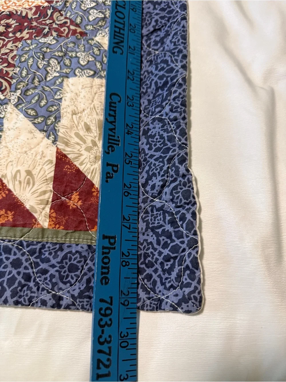 Country Living Set of 2 Quilted Patchwork Star Wall Hangings 24x30